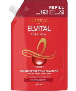 shop L'Oreal Paris Elvital Refill Eco-Pack Color Vive Shampoo 500 ml af LOreal Paris - online shopping tilbud rabat hos shoppetur.dk