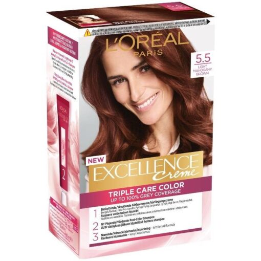 shop L'Oreal Paris Excellence 5.5 Lysbrun Mahogni af LOreal Paris - online shopping tilbud rabat hos shoppetur.dk