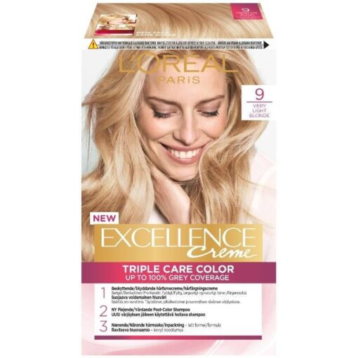 shop L'Oreal Paris Excellence 9 Meget Lysblond af LOreal Paris - online shopping tilbud rabat hos shoppetur.dk