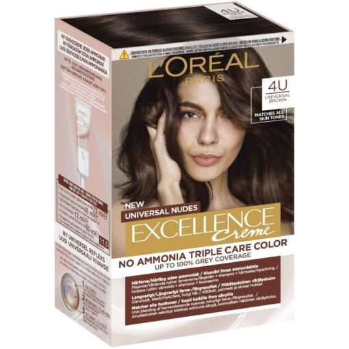 shop L'Oreal Paris Excellence Universal Nudes 192 ml - 4U Brown af LOreal Paris - online shopping tilbud rabat hos shoppetur.dk