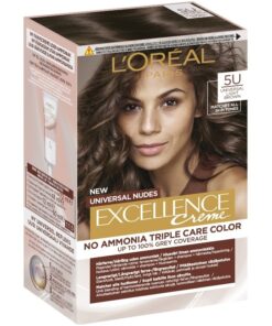 shop L'Oreal Paris Excellence Universal Nudes 192 ml - 5U Light Brown af LOreal Paris - online shopping tilbud rabat hos shoppetur.dk