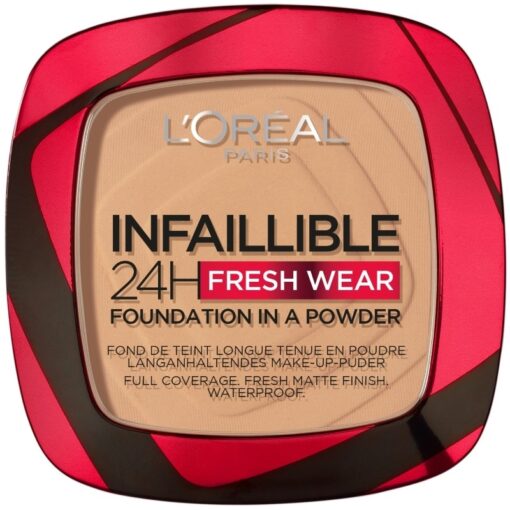 shop L'Oreal Paris Infaillible 24h Fresh Wear Powder Foundation 9 gr. - 250 Radiant Sand af LOreal Paris - online shopping tilbud rabat hos shoppetur.dk