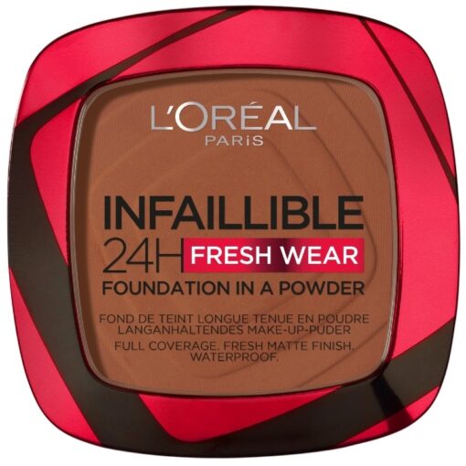 shop L'Oreal Paris Infaillible 24h Fresh Wear Powder Foundation 9 gr. - 375 Deep Amber af LOreal Paris - online shopping tilbud rabat hos shoppetur.dk