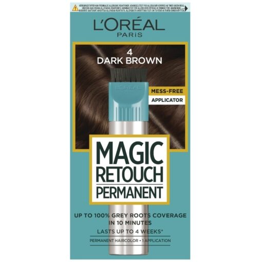 shop L'Oreal Paris Magic Retouch Permanent 45 ml - 4 Dark Brown af LOreal Paris - online shopping tilbud rabat hos shoppetur.dk