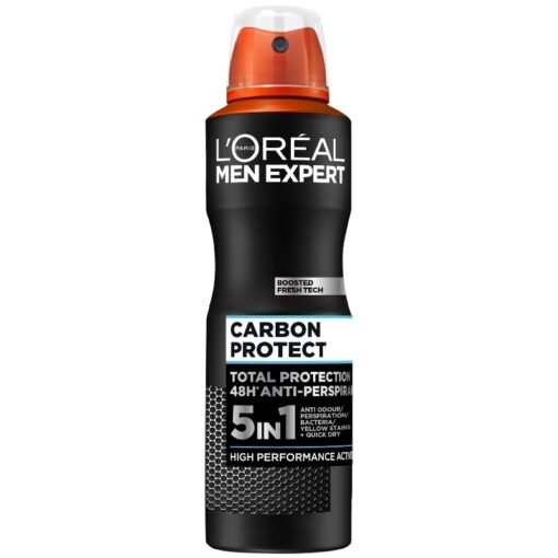 shop L'Oreal Paris Men Expert Carbon Protect Anti-Perspirant Spray Deodorant 150 ml af LOreal Paris - online shopping tilbud rabat hos shoppetur.dk