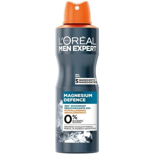 shop L'Oreal Paris Men Expert Magnesium Defence Spray Deodorant 150 ml af LOreal Paris - online shopping tilbud rabat hos shoppetur.dk