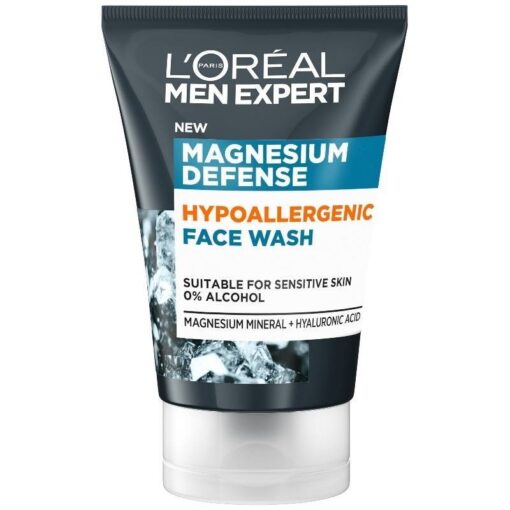 shop L'Oreal Paris Men Expert Magnesium Defense Face Wash 100 ml af LOreal Paris - online shopping tilbud rabat hos shoppetur.dk