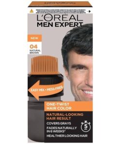 shop L'Oreal Paris Men Expert One-Twist Hair Color 50 ml - No. 04 Natural Brown af LOreal Paris - online shopping tilbud rabat hos shoppetur.dk