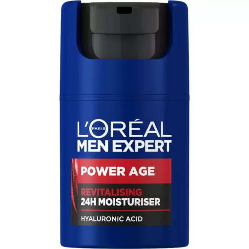 shop L'Oreal Paris Men Expert Power Age Revitalizing 24H Moisturiser 50 ml af LOreal Paris - online shopping tilbud rabat hos shoppetur.dk