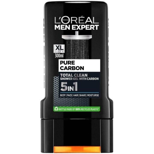 shop L'Oreal Paris Men Expert Total Clean Shower 300 ml af LOreal Paris - online shopping tilbud rabat hos shoppetur.dk