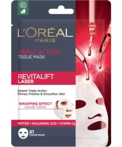 shop L'Oreal Paris Revitalift Laser Triple Action Sheet Mask 1 Piece af LOreal Paris - online shopping tilbud rabat hos shoppetur.dk