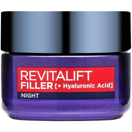 shop L'Oreal Paris Skin Expert Revitalift Filler Anti-Age Care Night 50 ml af LOreal Paris - online shopping tilbud rabat hos shoppetur.dk