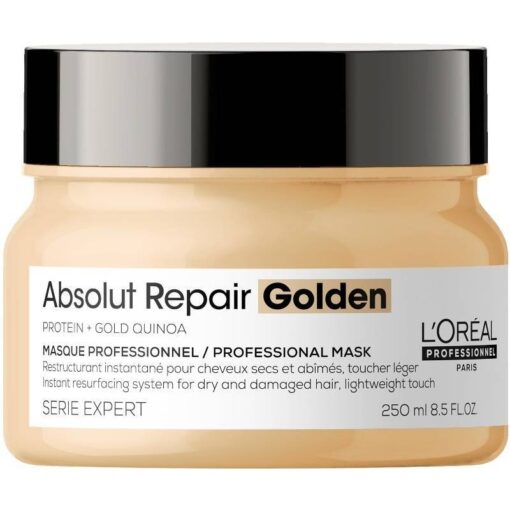 shop L'Oreal Pro Serie Expert Absolut Repair Golden Masque 250 ml af LOreal Professionnel - online shopping tilbud rabat hos shoppetur.dk