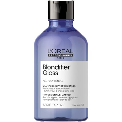 shop L'Oreal Pro Serie Expert Blondifier Gloss Shampoo 300 ml af LOreal Professionnel - online shopping tilbud rabat hos shoppetur.dk