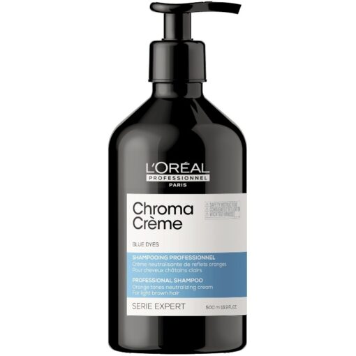 shop L'Oreal Pro Serie Expert Chroma Creme Blue Shampoo 500 ml af LOreal Professionnel - online shopping tilbud rabat hos shoppetur.dk