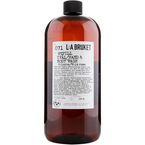 shop L:A Bruket 071 Hand & Body Wash Refill 1000 ml - Wild Rose af LA Bruket - online shopping tilbud rabat hos shoppetur.dk