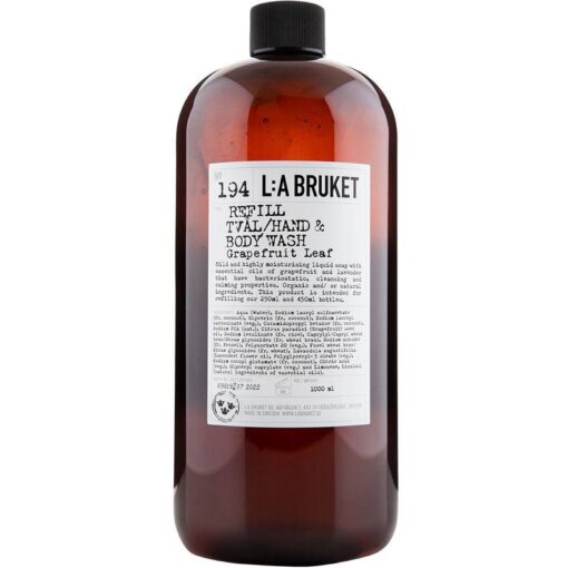 shop L:A Bruket 194 Hand & Body Wash Refill 1000 ml - Grapefruit Leaf af LA Bruket - online shopping tilbud rabat hos shoppetur.dk