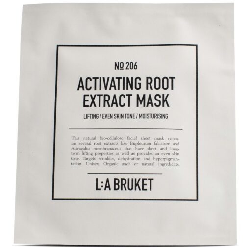 shop L:A Bruket 206 Activating Root Extract Mask 4 Pieces af LA Bruket - online shopping tilbud rabat hos shoppetur.dk