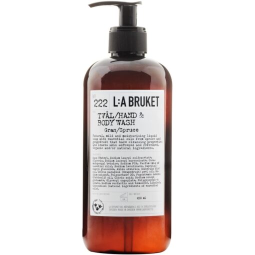 shop L:A Bruket 222 Hand & Body Wash 450 ml - Gran/Spruce af LA Bruket - online shopping tilbud rabat hos shoppetur.dk