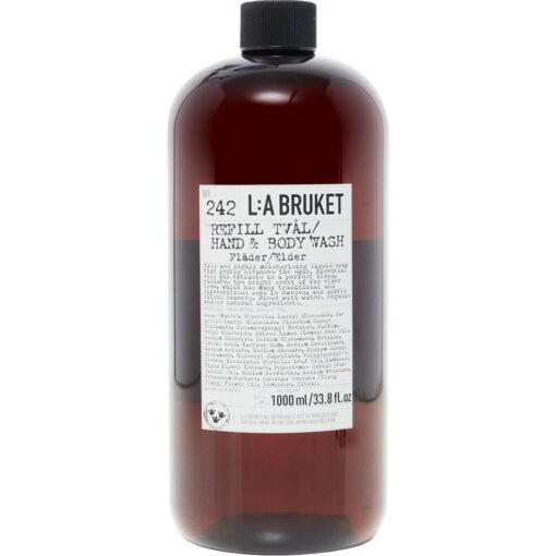 shop L:A Bruket 242 Hand & Body Wash Refill 1000 ml - Elder af LA Bruket - online shopping tilbud rabat hos shoppetur.dk