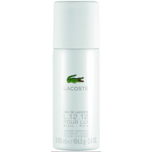 shop Lacoste L 12.12 Eau De Lacoste Blanc Pure White For Men Deodorant Spray 150 ml af Lacoste - online shopping tilbud rabat hos shoppetur.dk