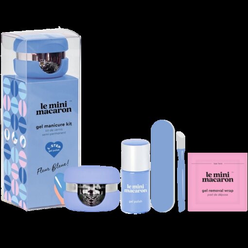 shop Le Mini Macaron Gel Manicure Kit - Fleur Bleue af Le Mini Macaron - online shopping tilbud rabat hos shoppetur.dk