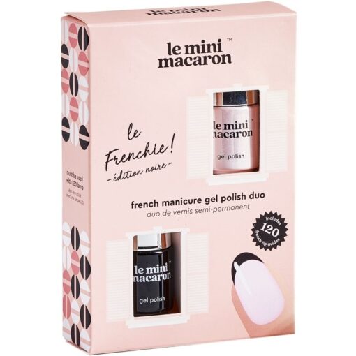 shop Le Mini Macaron Le Frenchie French Manicure Gel Polish Duo af Le Mini Macaron - online shopping tilbud rabat hos shoppetur.dk