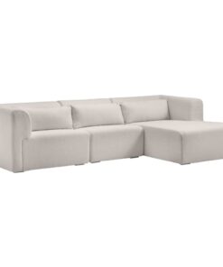 shop Living & more 3 pers. modulsofa med chaiselong - Karl - Boucle af living-og-more - online shopping tilbud rabat hos shoppetur.dk