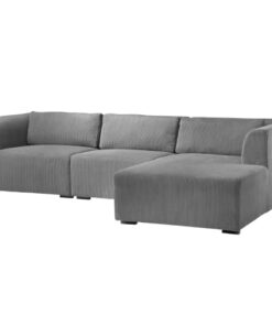 shop Living & more 3 pers. modulsofa med chaiselong - Karl - Grå af living-og-more - online shopping tilbud rabat hos shoppetur.dk