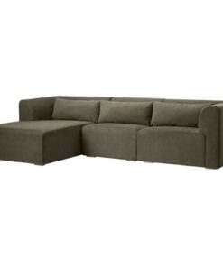 shop Living & more 3 pers. modulsofa med chaiselong - Karl - Grøn af living-og-more - online shopping tilbud rabat hos shoppetur.dk