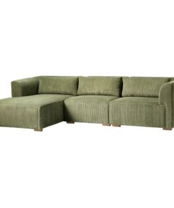 shop Living & more 3 pers. modulsofa med chaiselong - Karl - Grøn af living-og-more - online shopping tilbud rabat hos shoppetur.dk