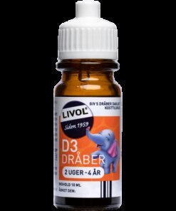 shop Livol D3 Dråber 2 Uger - 4 År 10 ml af Livol - online shopping tilbud rabat hos shoppetur.dk