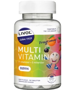 shop Livol Multivitamin Børn Frugtsmag 150 Pieces af Livol - online shopping tilbud rabat hos shoppetur.dk