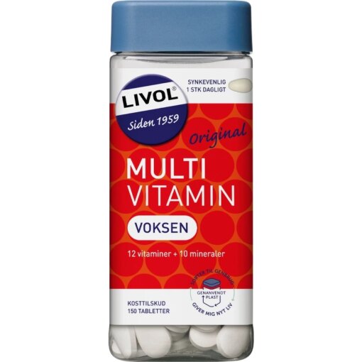 shop Livol Multivitamin Voksen 150 Pieces af Livol - online shopping tilbud rabat hos shoppetur.dk