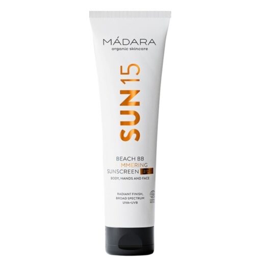 shop MADARA Sun15 Beach BB Shimmering Sunscreen SPF15 100 ml af MADARA - online shopping tilbud rabat hos shoppetur.dk