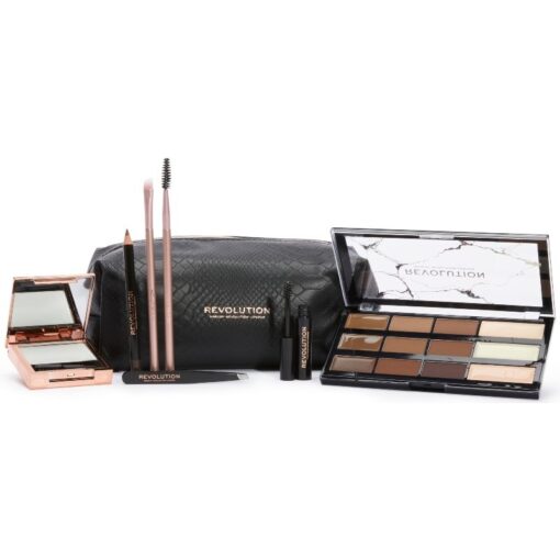 shop Makeup Revolution Brow Shaping Kit With Bag (Limited Edition) af Makeup Revolution - online shopping tilbud rabat hos shoppetur.dk