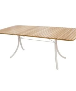 shop Mandalay Magnolia havebord - Teak/hvid af mandalay - online shopping tilbud rabat hos shoppetur.dk