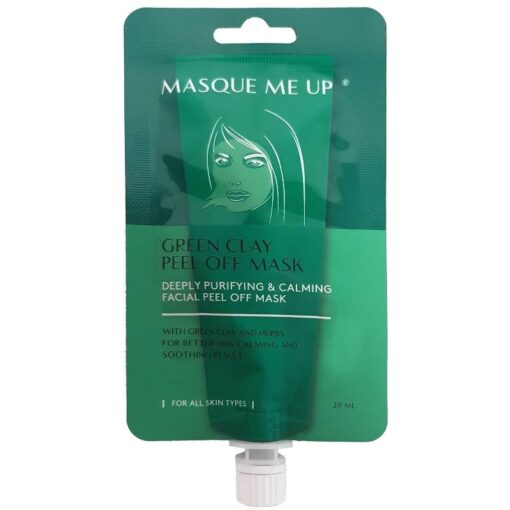 shop Masque Me Up Green Clay Peel Off Mask 20 ml af Masque Me Up - online shopping tilbud rabat hos shoppetur.dk