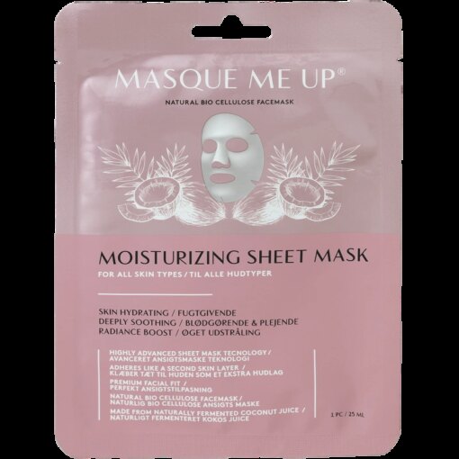 shop Masque Me Up Moisturizing Sheet Mask 1 Piece af Masque Me Up - online shopping tilbud rabat hos shoppetur.dk