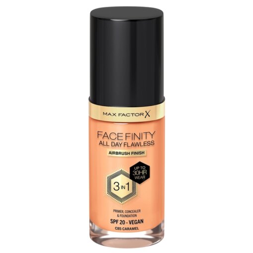 shop Max Factor All Day Flawles 3in1 Foundation - 085 Caramel af Max Factor - online shopping tilbud rabat hos shoppetur.dk