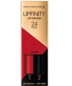 shop Max Factor Lipfinity 2-step Long Lasting Lipstick 2.3 ml + 1.9 g - 120 Hot af Max Factor - online shopping tilbud rabat hos shoppetur.dk