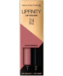 shop Max Factor Lipfinity 2-step Long Lasting Lipstick 2.3 ml + 1.9 g - 15 Etheral af Max Factor - online shopping tilbud rabat hos shoppetur.dk