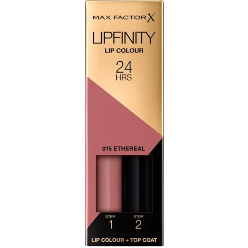 shop Max Factor Lipfinity 2-step Long Lasting Lipstick 2.3 ml + 1.9 g - 15 Etheral af Max Factor - online shopping tilbud rabat hos shoppetur.dk