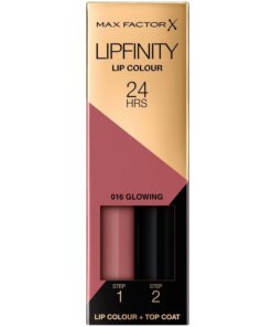 shop Max Factor Lipfinity 2-step Long Lasting Lipstick 2.3 ml + 1.9 g - 16 Glowing af Max Factor - online shopping tilbud rabat hos shoppetur.dk