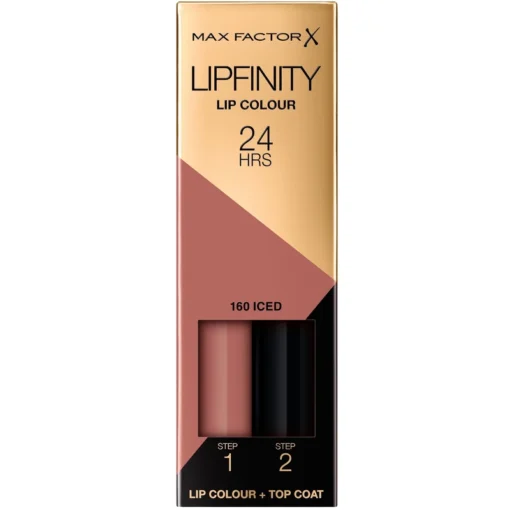 shop Max Factor Lipfinity 2-step Long Lasting Lipstick 2.3 ml + 1.9 g - 160 Iced af Max Factor - online shopping tilbud rabat hos shoppetur.dk