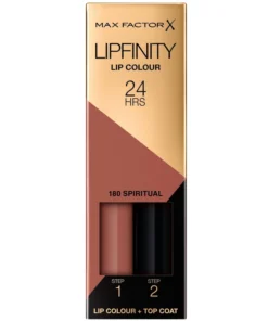 shop Max Factor Lipfinity 2-step Long Lasting Lipstick 2.3 ml + 1.9 g - 180 Spiritual af Max Factor - online shopping tilbud rabat hos shoppetur.dk