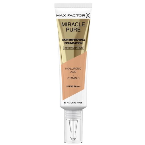 shop Max Factor Miracle Pure Skin-Improving Foundation 30 ml - 50 Natural Rose af Max Factor - online shopping tilbud rabat hos shoppetur.dk