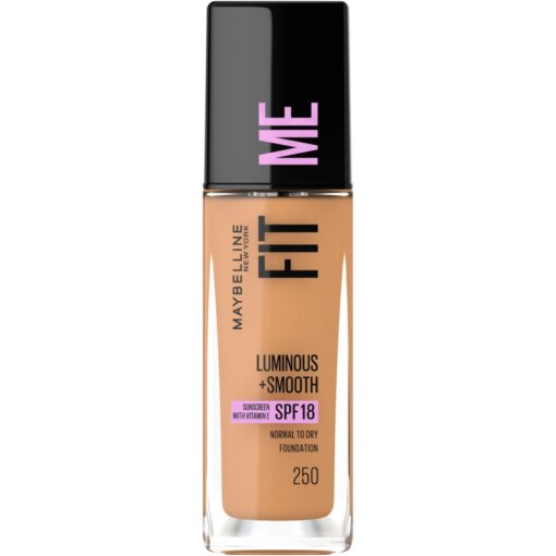 shop Maybelline Fit Me Luminous + Smooth Foundation - 250 Sun Beige af Maybelline - online shopping tilbud rabat hos shoppetur.dk