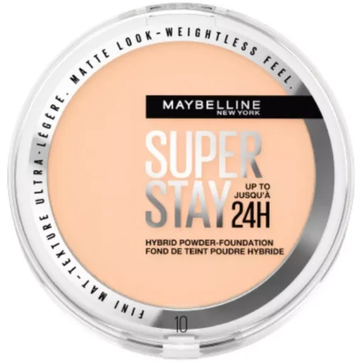 shop Maybelline New York Superstay 24H Hybrid Powder Foundation 9 gr. - 10 af Maybelline - online shopping tilbud rabat hos shoppetur.dk