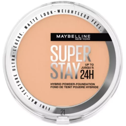 shop Maybelline New York Superstay 24H Hybrid Powder Foundation 9 gr. - 21 af Maybelline - online shopping tilbud rabat hos shoppetur.dk